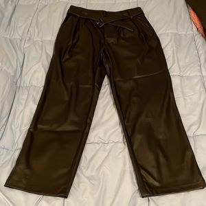 Zara faux leather pants